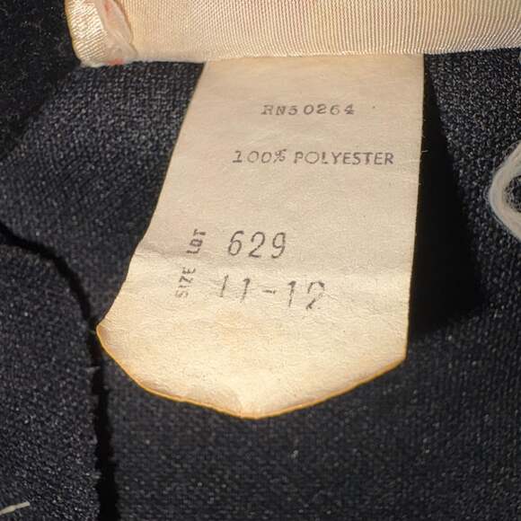 Vintage Western Jumpsuit  w/belt- Black sz 11-12, - Picture 5 of 8